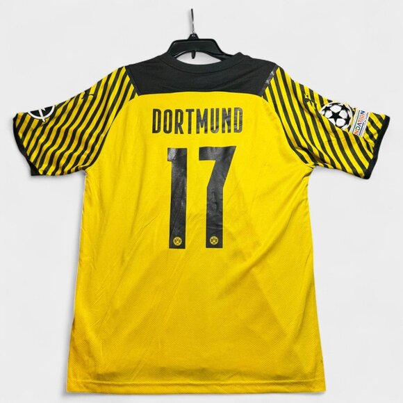 Puma Borussia Dortmund Yellow & Black Soccer Jersey 17 2XL - Picture 3 of 9